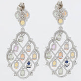 Sterling Silver Semi Mount Earrings Setting Oval OV 4.3mm - Syzjewelry
